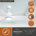 Vaxcel Curtiss Satin Brass Mid Century Modern MCM Wood Propeller Ceiling Fan with LED Light Kit and Remote
