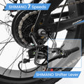 20 in Mountain Bike for 7 15 Years Old, 7 Speed Kids Bike with High Carbon Steel Frame, Fat Tire and Dual Disc Brake, Front Suspension Mountain