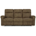 Signature Design by Ashley Edenwold Brown Reclining Sofa Dimensions: 86" W x 40" D x 40" H