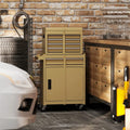 2 in 1 Rolling Tool Chest, 5-Drawer Tool Storage Cabinet with Wheels, Adjustable Shelf, Tool Box Organizer for Garage Warehouse Workshop